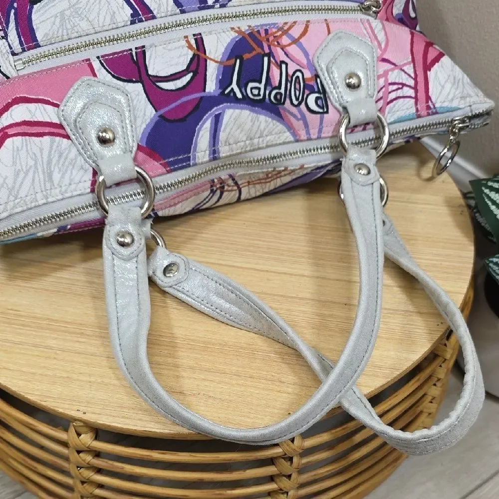 Coach Pink and Purple Graphic Tote